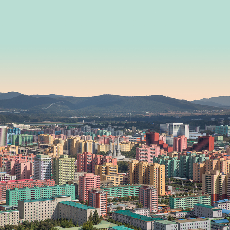 Cristiano Bianchi, Model City Pyongyang. Monument to Party Founding, Axis 1.
Courtesy of Cristiano Bianchi