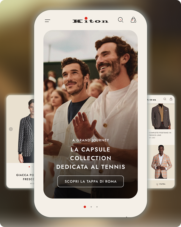 Kiton.it e-commerce redesign for conversion and positioning